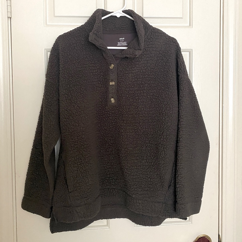 Aeries teddy sherpa sweater